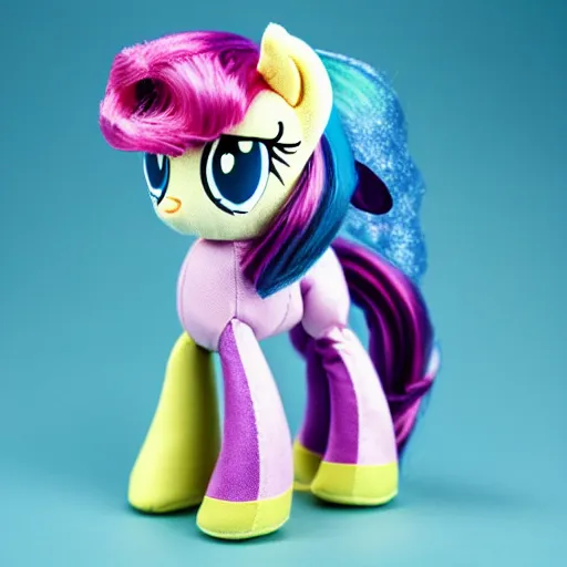 Prompt: a c'thulhu my little pony doll, product shot