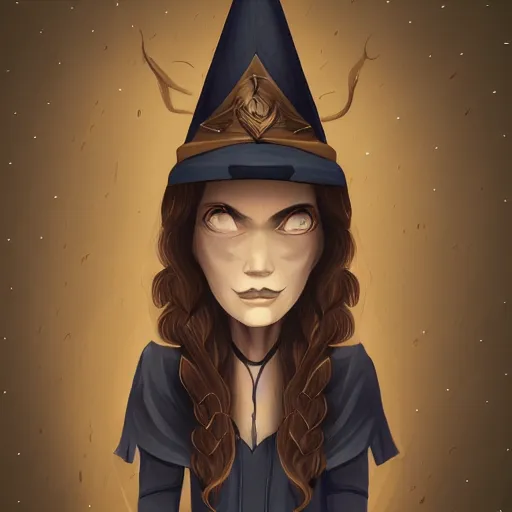 Image similar to illustration of a lady wizard, gloomy, sharp, detailed, 4k, full body