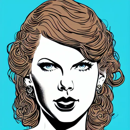Prompt: portrait of taylor swift, by laurie greasley and james stokoe, 4 k, 8 k