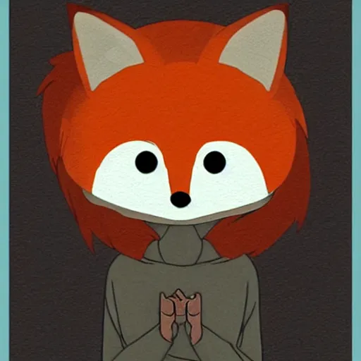 Image similar to cute fox by Studio Ghibli