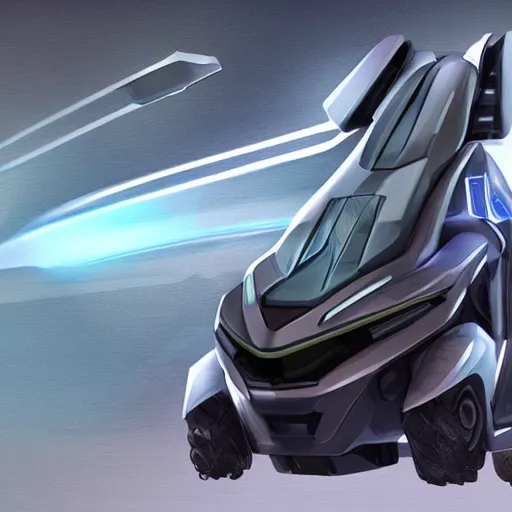 Prompt: concept art new transport vehicle design, studio photo halo