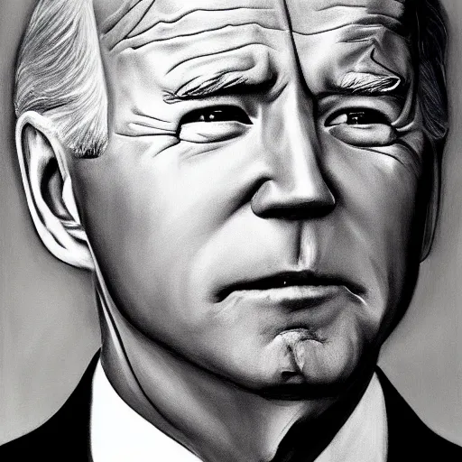 Prompt: a portrait of joe biden by georgia o'keeffe