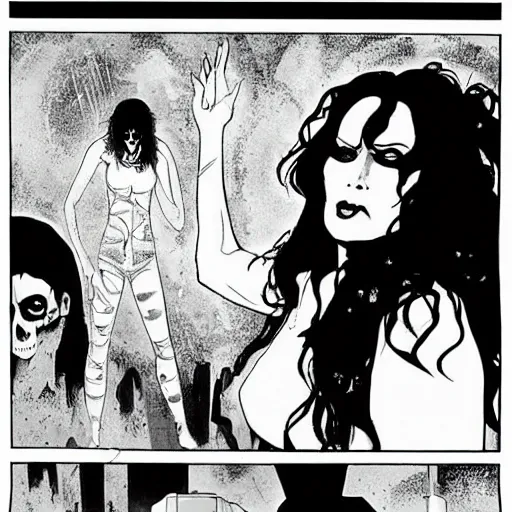 Image similar to death from the'the sandman'comics