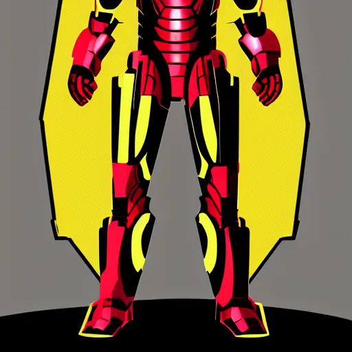Prompt: Iron Man, vector art