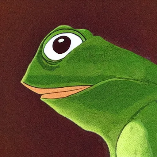 Prompt: the rarest pepe, meme,