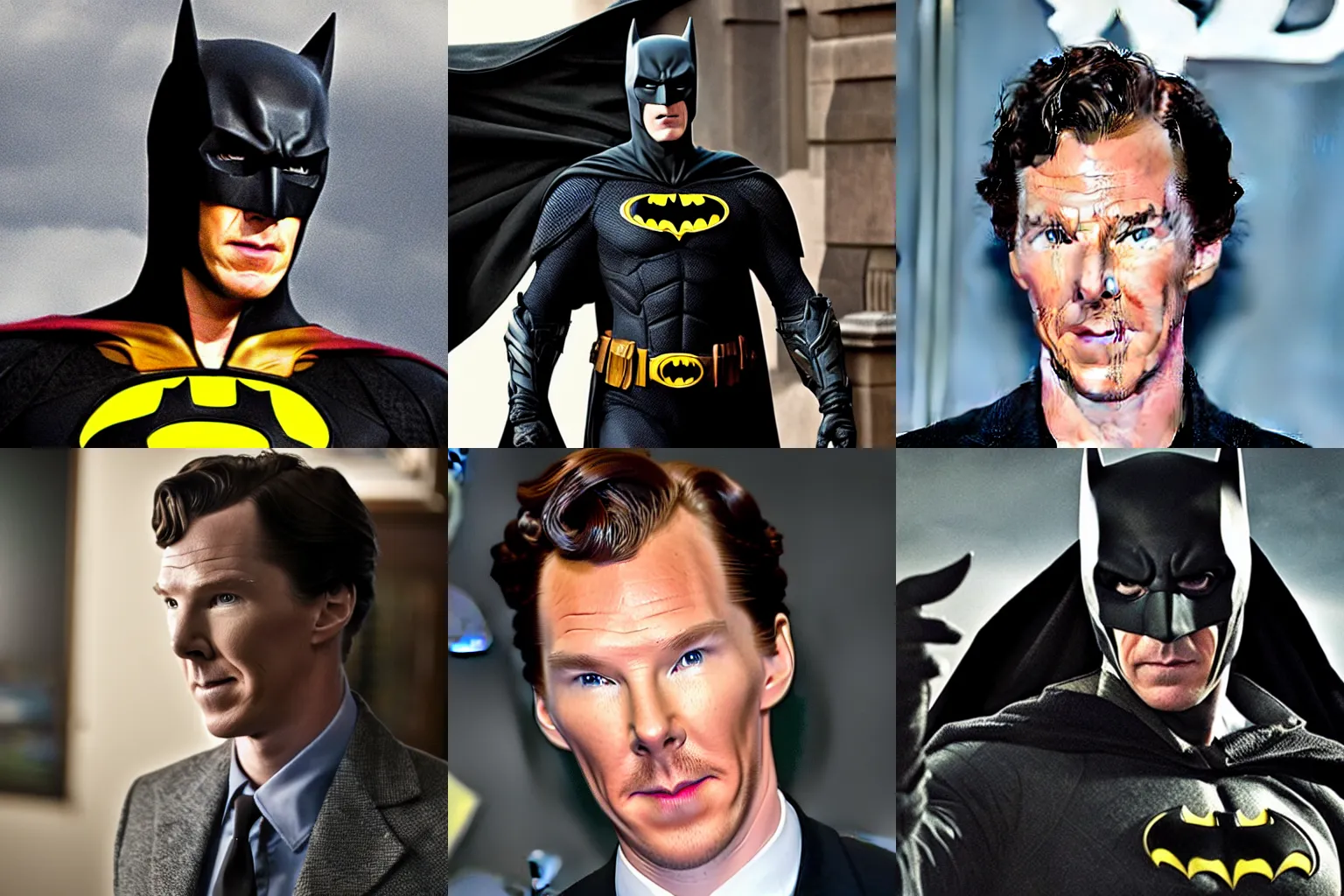 Prompt: Benedict Cumberbatch as Batman