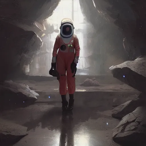 Prompt: a space nurse with a hood on, Matte painting , detailed painting, greg rutkowski