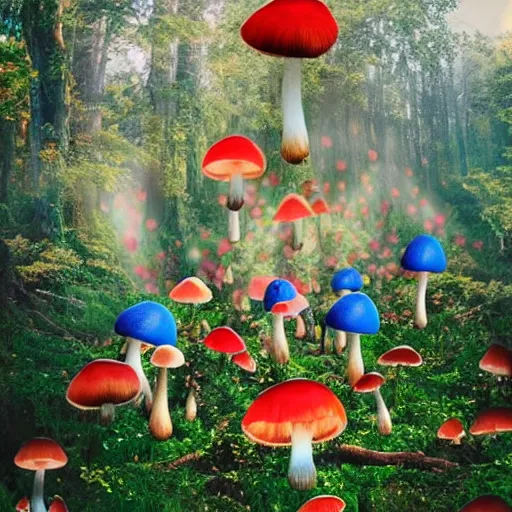 Image similar to airdrop of magic mushrooms 🍄