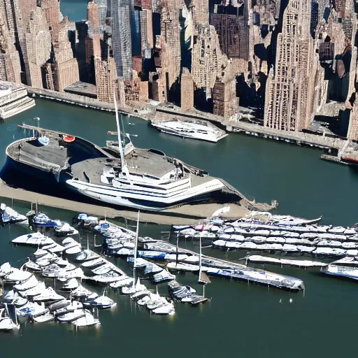 Image similar to view of New York warship marina