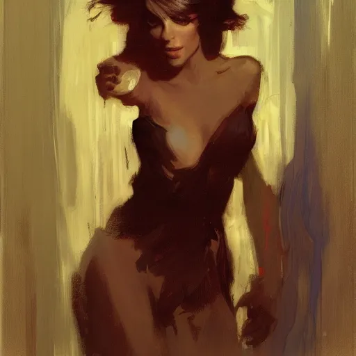 Image similar to 7 of 9, intricate, elegant, highly detailed, greg manchess, mucha, liepke, ruan jia, jeffrey catherine jones, ridley scott