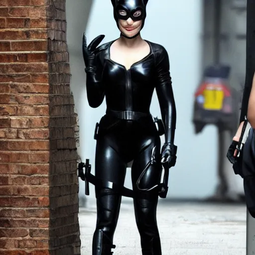 Image similar to natalie portman as catwoman