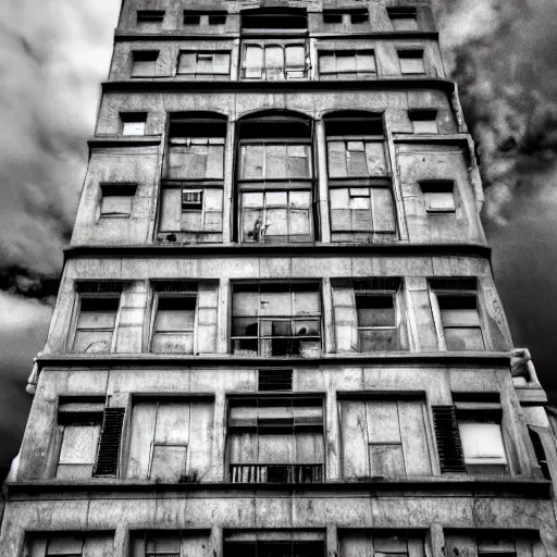 Image similar to a building scary image photography high quality