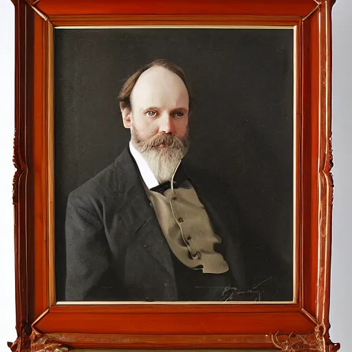 Prompt: a portrait of Henry Zebrowski, Art Nouveau