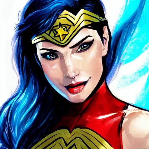 Image similar to wonderwoman paint by RossDraws