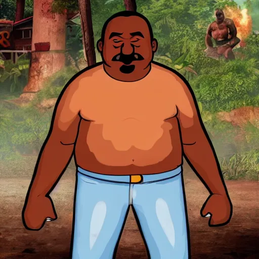 Prompt: cleveland brown in far cry 3, HD