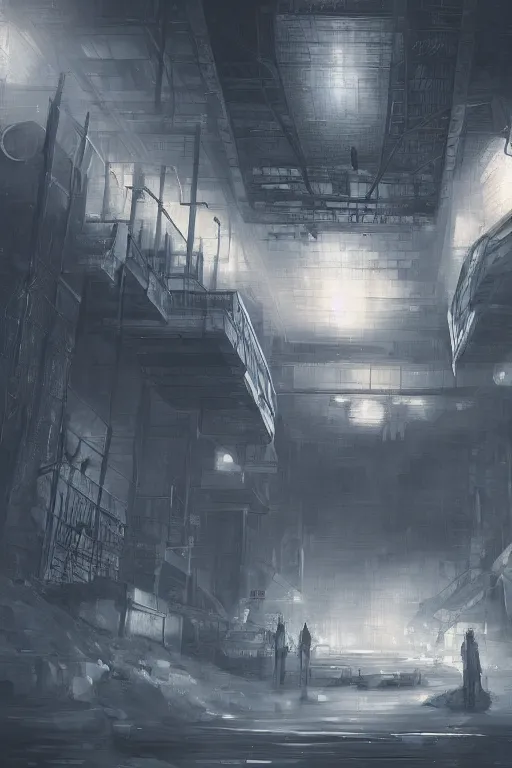 Prompt: digital painting, trending on pixiv, death station, intricate scenery, y 2 k, unknown