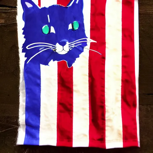 Prompt: transgender flag cat