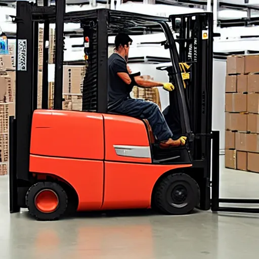 Image similar to non - certified forklift operator