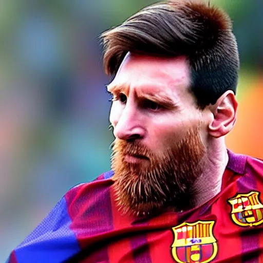 Prompt: Lionel Messi dressed as a monk