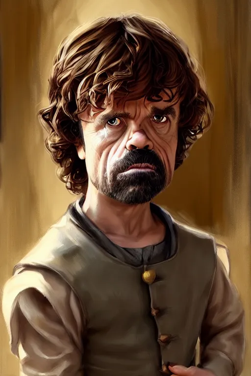 Image similar to tyrion lannister working in a winery, animation pixar style, by magali villeneuve, artgerm, jeremy lipkin and michael garmash, rob rey and kentaro miura style, golden ratio, trending on art station