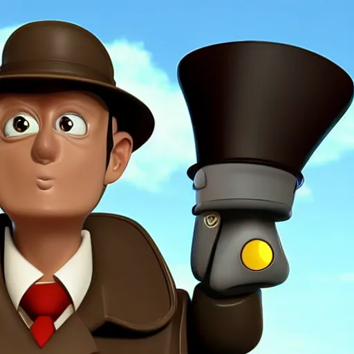 Prompt: inspector gadget 4k detailed realistic real render beautiful award-winning photography