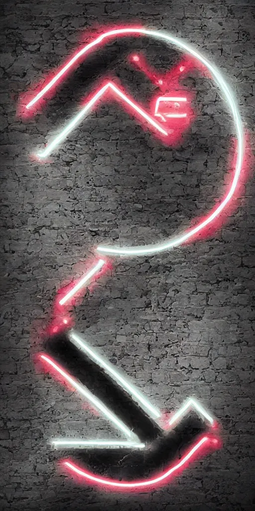 Image similar to logo of the letter v, cyberpunk, neon outline, neon border, epic light, studio quality, 8 k, blender render