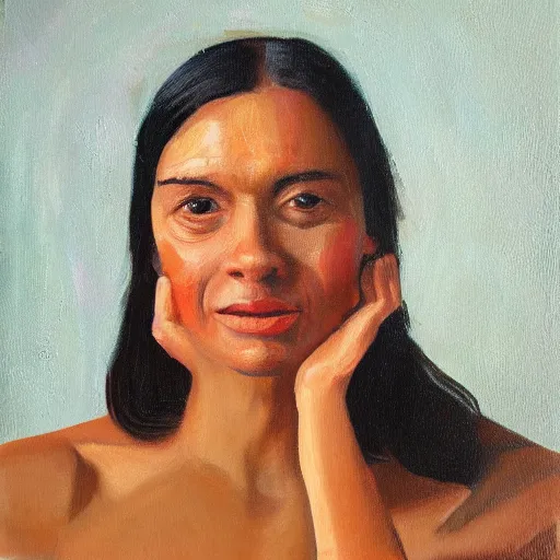 Prompt: Award Winning Portrait Oil On Canvas