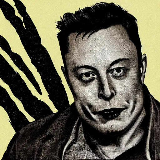 Prompt: evil serial killer satanic demon monster Elon musk