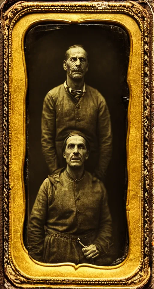 Image similar to a highly detailed wet plate photograph, a portrait of an innkeeper