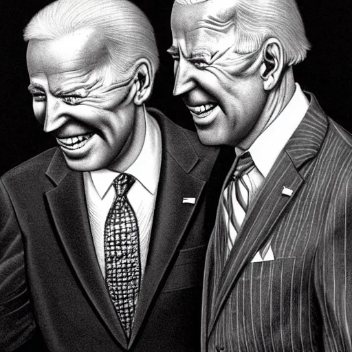 Prompt: Highly detailed caricature of Joe Biden by R. Crumb