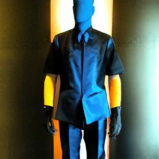 Image similar to cyberpunk mens formalwear