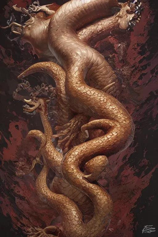 Image similar to LIVER HYDRA by artgerm and Craig Mullins, James Jean, Andrey Ryabovichev, Mark Simonetti and Peter Morbacher 16k