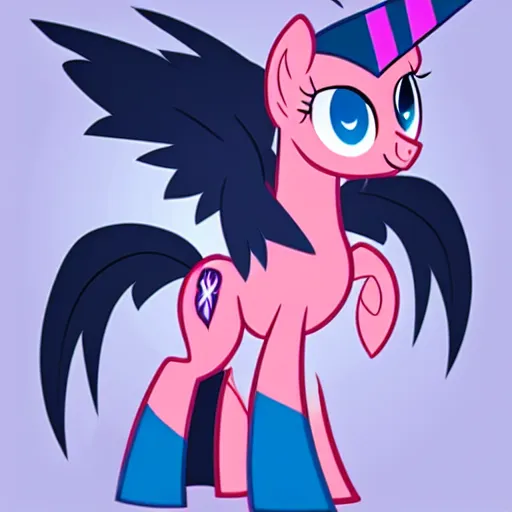 Image similar to hybrid between a cenomorph and a my little pony