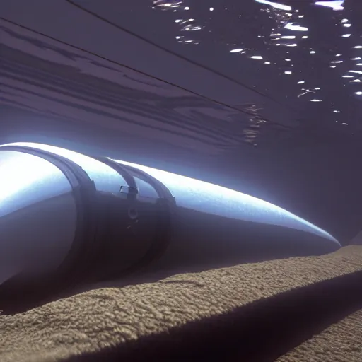 Prompt: Seaquest DSV submarine under water, movie still, Unreal Engine 5