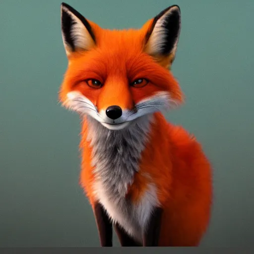 2 [ red fox, in the style of pixar, character art, | Stable Diffusion ...