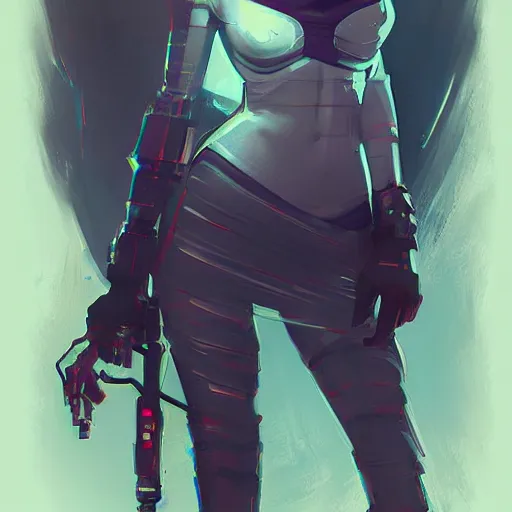 Image similar to concept art character, very high angle view, book cover, very attractive woman with full lips, slender figure, , walking in cyberpunk valley highly detailed full body, royalty, smooth, sharp focus, organic, appealing, book cover, deep shadows, bartwork by James Gilleard sketch lineart for character design