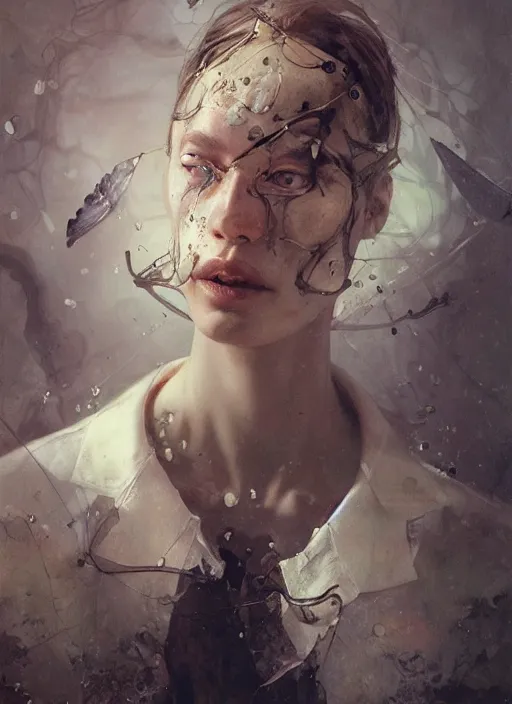 Prompt: lower cortical layers operating over continuous parameters, photorealistic portrait by karol bak, michael komarck, greg rutkowski, victo ngai, artgerm, willem claesz heda, and j. dickenson