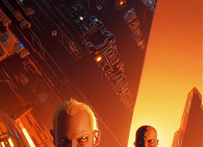 Image similar to rick nora is in the fifth element, far future, highly detailed, trending on artstation, intricate, cinematic composition, by rutkowski