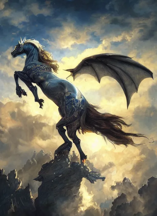 Pegasus, Painting by Serhii Voichenko