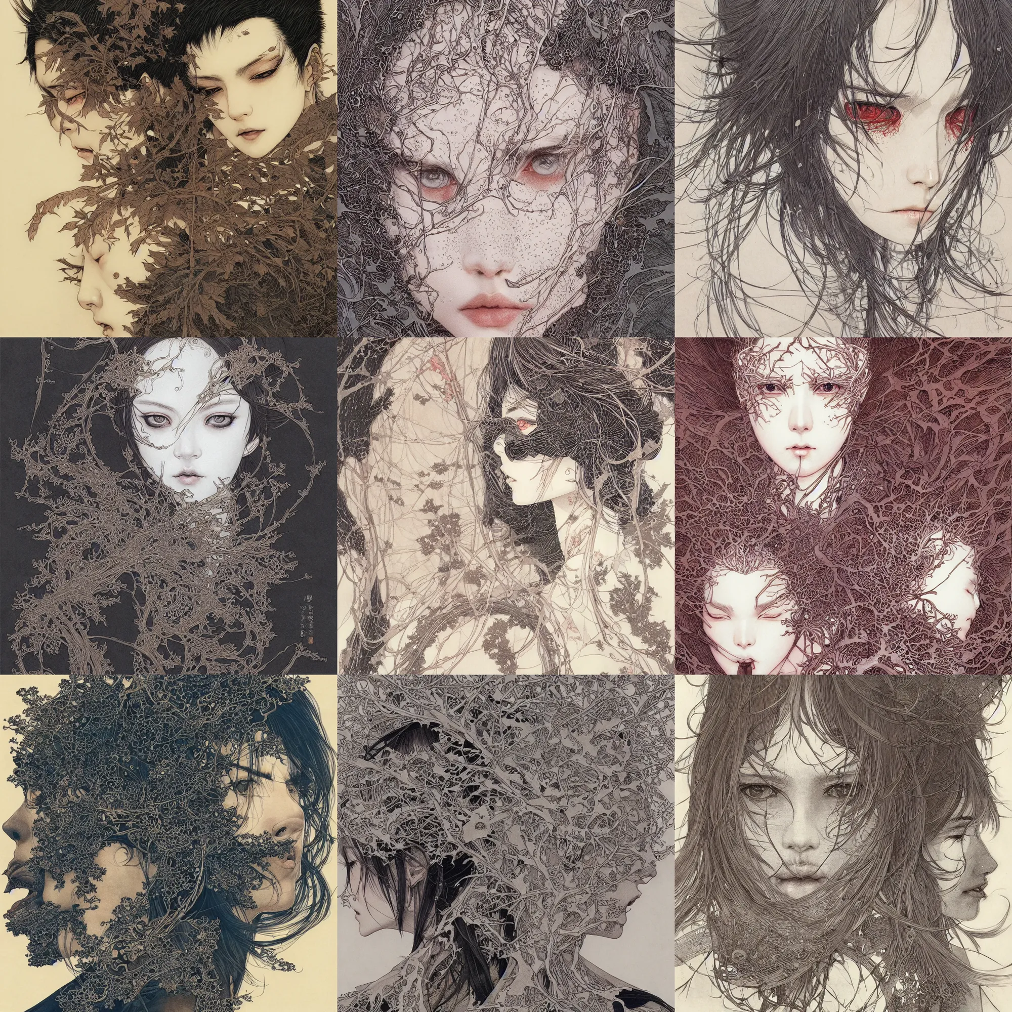 Prompt: by takato yamamoto, detailed symmetrical close up portrait, intricate complexity, cel shaded, concept art, by wlop, artgerm, krenz cushart, greg rutkowski, pixiv