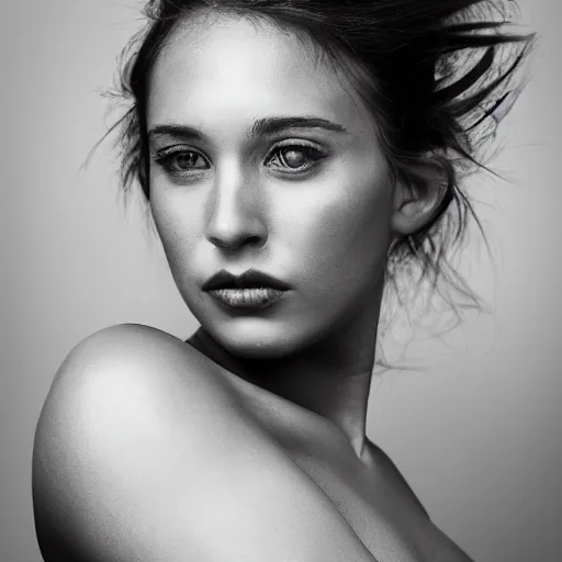 Prompt: a beautiful portrait of a woman by peter coulson
