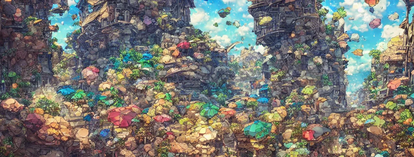 Prompt: rocks raining from the sky. hyperrealistic anime background illustration by kim jung gi, colorful, extremely detailed intricate linework, smooth, super sharp focus, bright colors, high contrast, matte, octopath traveler, unreal engine 5 highly rendered, global illumination, radiant light