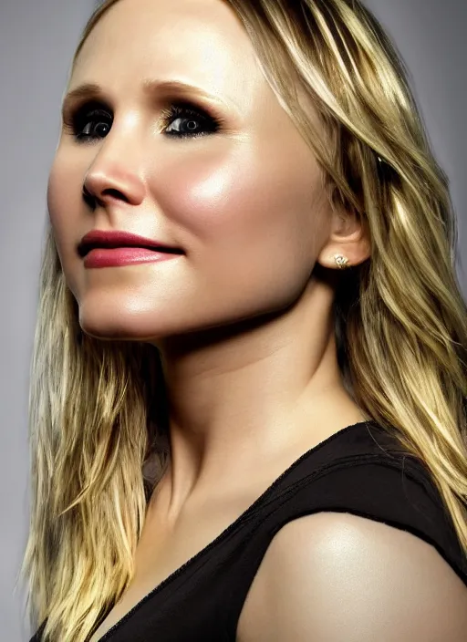 Image similar to portrait of kristen bell, highly detailed, hd, beautiful, subsurface scattering