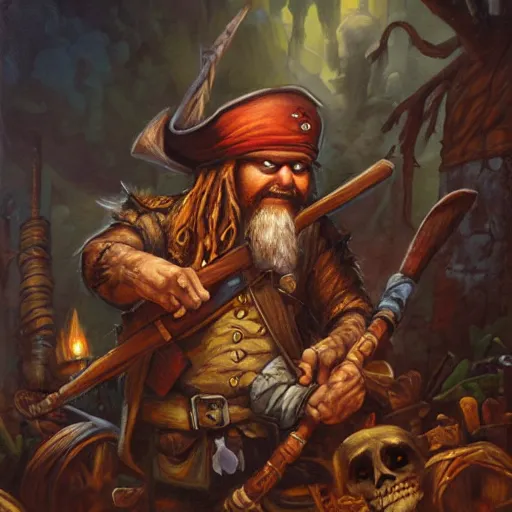 Image similar to pirates, oil painting by justin gerard, deviantart