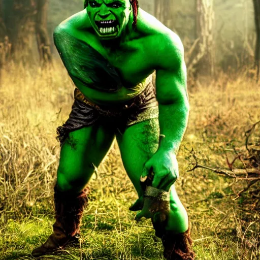 Image similar to a green-skinned half-orc, today's featured fantasy photography