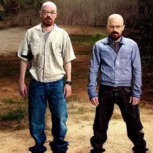 Image similar to walter white and jesse pinkman muckbang