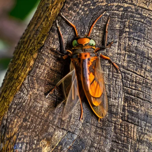 Image similar to a cute cicada holding a heart, hd photo, daylight