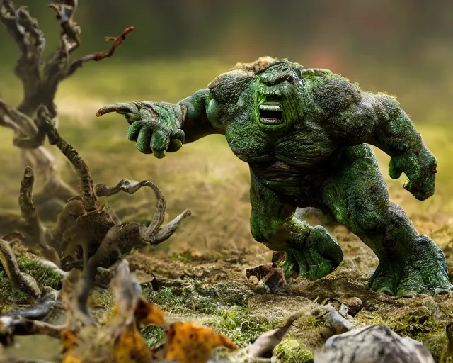 Image similar to 2 0 0 mm wildlife photography of an infected fungal horror giant hulk zombie running. highly detailed 8 k. intricate. lifelike. nikon d 8 5 0.