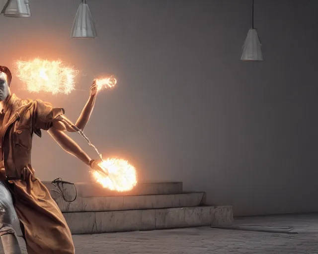 Prompt: Sorcerer, power, electric arc, fuctuating reality, hyper-realistic, highly detailed, Octane Render