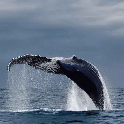 Image similar to whales swinming in clouds